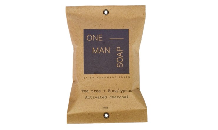 LN Handmade, One Man Soap with Activated Charcoal, 115g