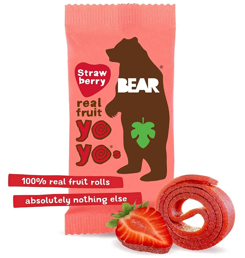 Bear, Fruit Rolls Strawberry, 20g