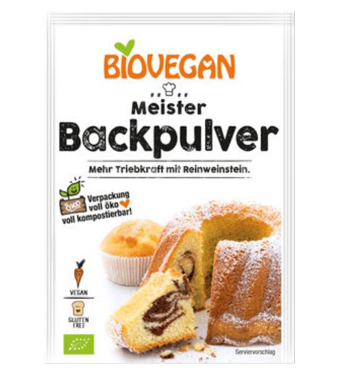 Biovegan, Baking Powder, 3x17g
