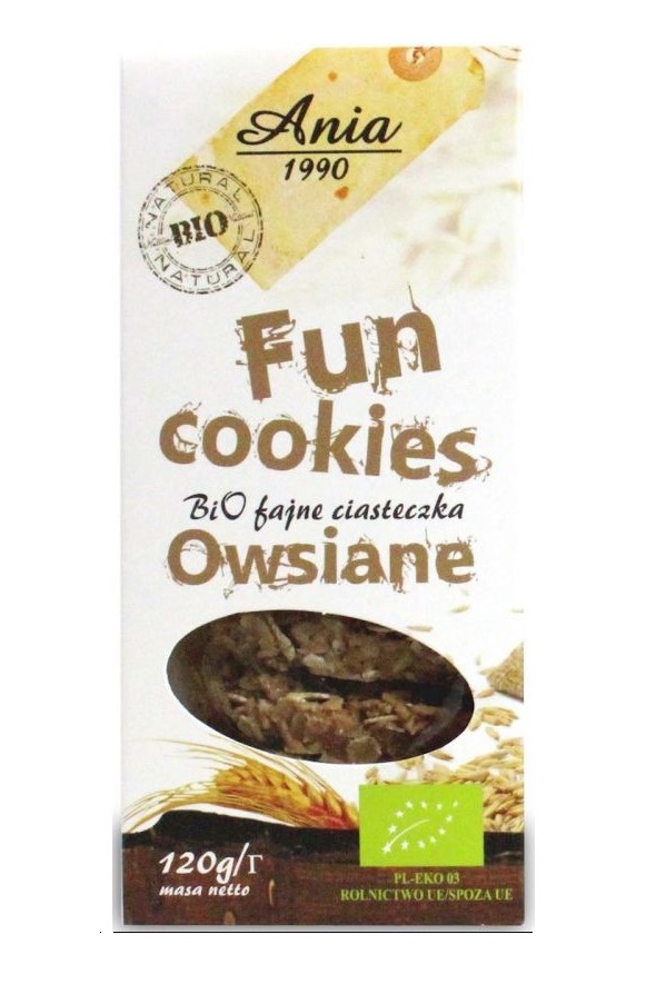 Bio Ania, Oat Fun Cookies, 120g