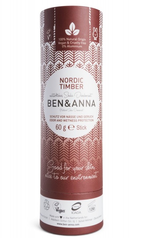 Ben&Anna, Nordic Timber Deodorant Stick, 60g