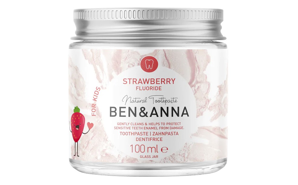 Ben&Anna, Strawberry Toothpaste for Kids, 100ml