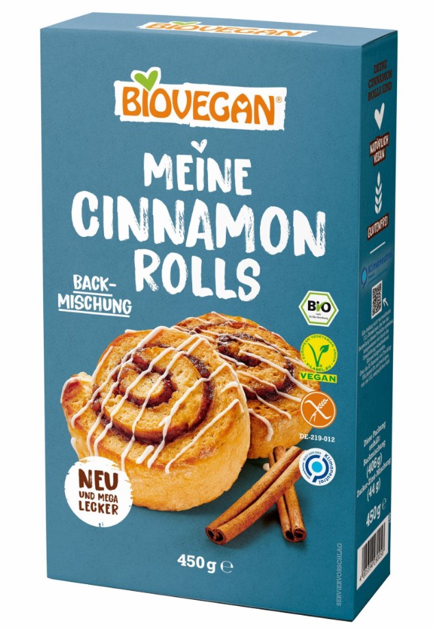 Biovegan, Cinnamon Rolls Backing Mix, 450g