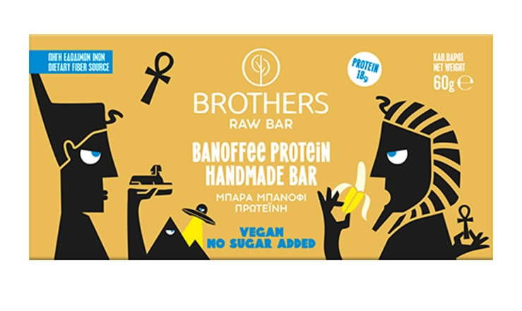 Brothers, Raw Protein Bar Banoffee, 60g