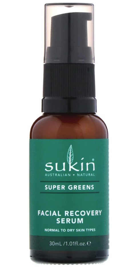 Sukin, Super Greens Facial Recovery Serum, 30ml