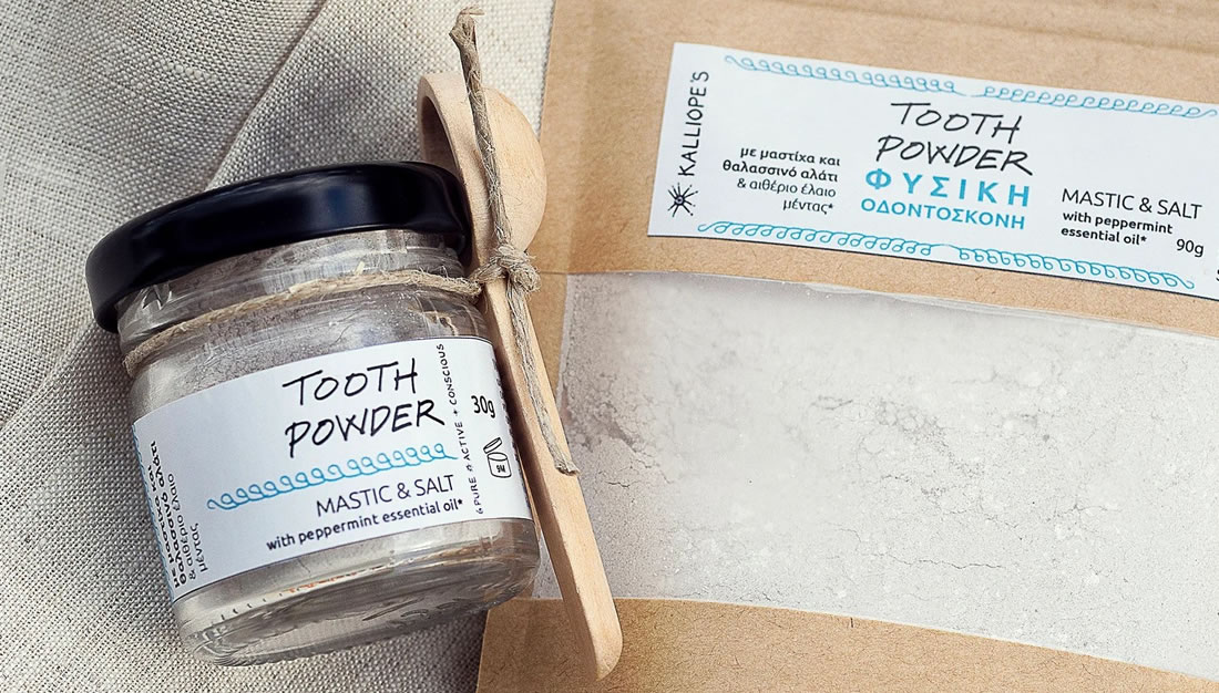 Kalliope's, Tooth Powder Peppermint - Glass Jar, 30g