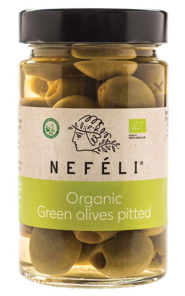 Nefeli, Pitted Green Olives in Brine, 295 g (140 g)