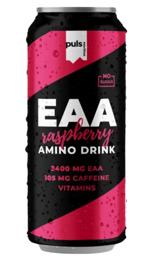 Amino Carbonated Drink EAA Raspberry, 330ml