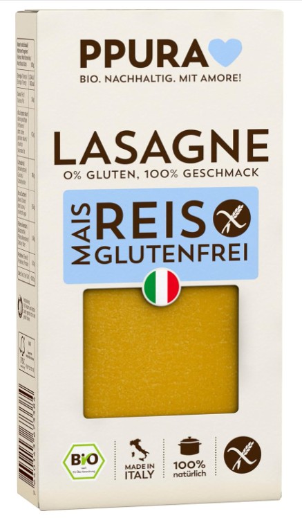 PPura, Whole-Grain Rice Lasagne, 250g