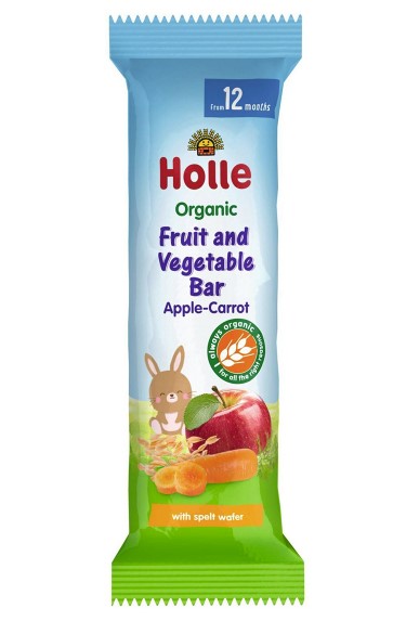 Holle, Fruit & Vegetable Bar Apple-Сarrot, 25g