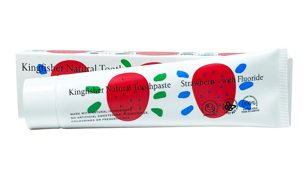 Kingfisher, Children's Stwberry Toothpaste, 75ml