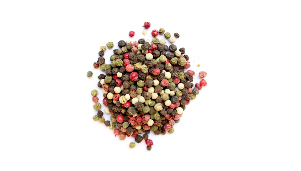 Dary Natury, Tri-Color Peppercorns Whole in Grinder, 80g