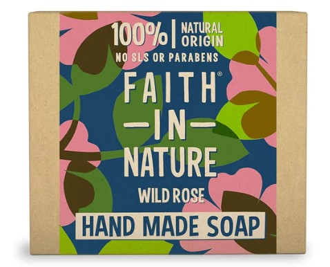 Faith in Nature, Wild Rose Hand Soap, 100g