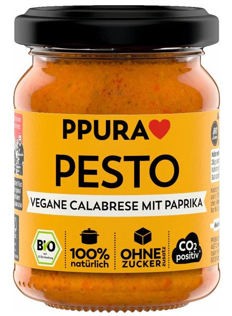 PPura, Pesto Vegane Calabrese with Peppers, 120g