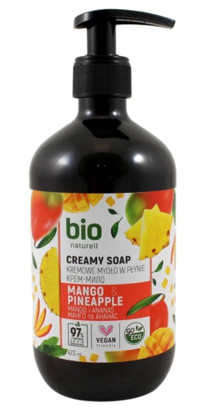 BioNaturell, Creamy Soap Mango & Pineapple, 473ml
