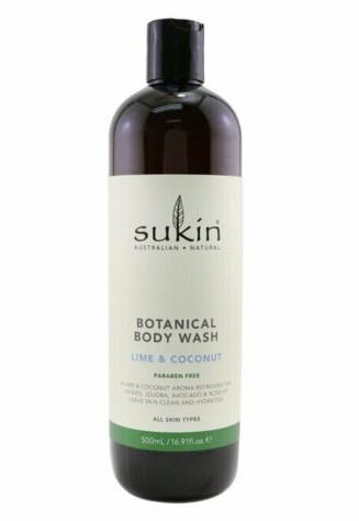 Sukin, Botanical Body Wash Lime & Coconut, 500ml