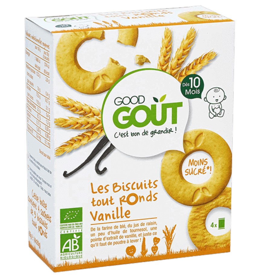 Good Gout, All Round Biscuits with Vanilla 10m+, 80g