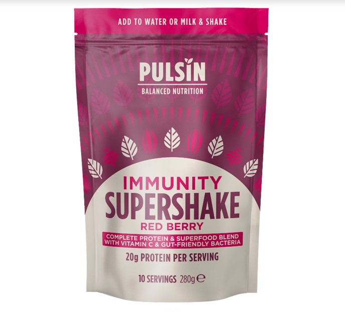 Pulsin, Immunity Super Shake Red Berry, 280g