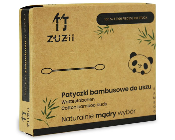 Zuzii, Bamboo Cosmetic Sticks, 100pcs