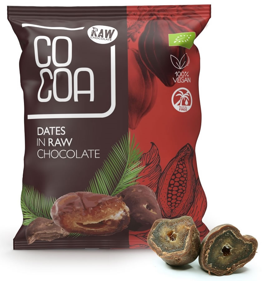 Cocoa, Dates in Raw Chocolate, 70g
