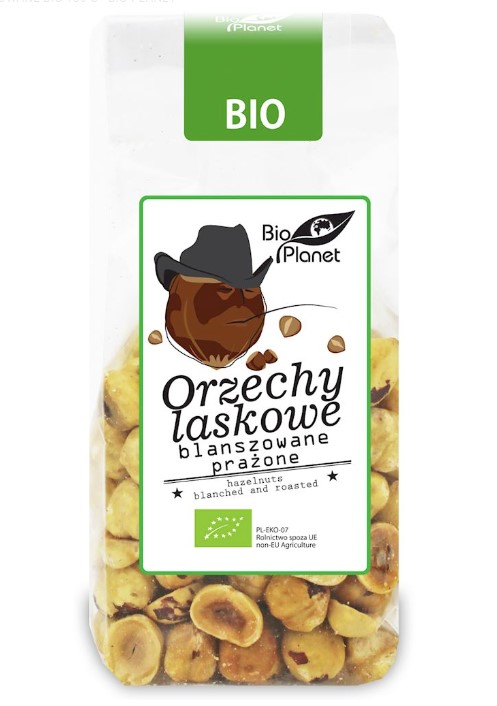 Bio Planet, Hazelnuts Blanched & Roasted, 100g