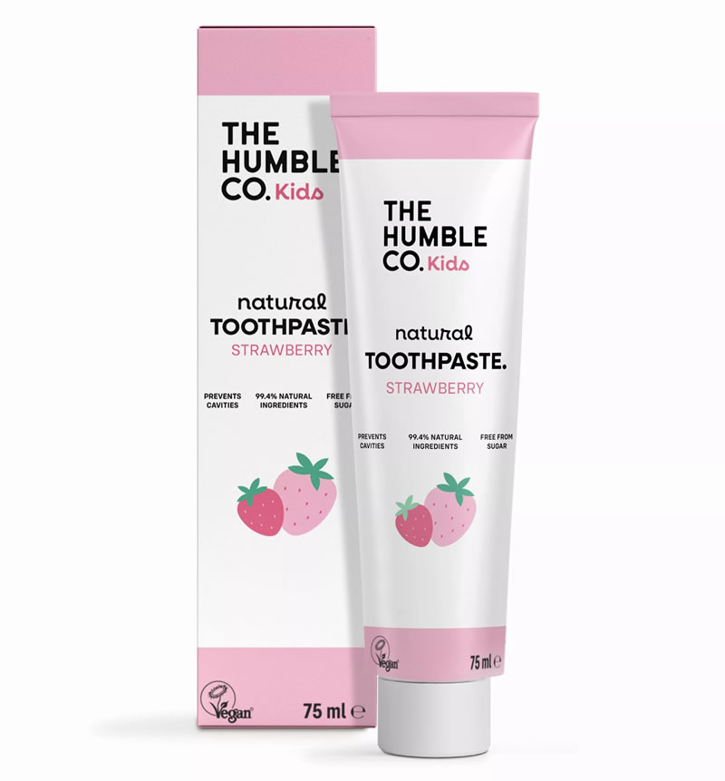 The Humble Co, Kids Toothpaste - Strawberry, 75ml