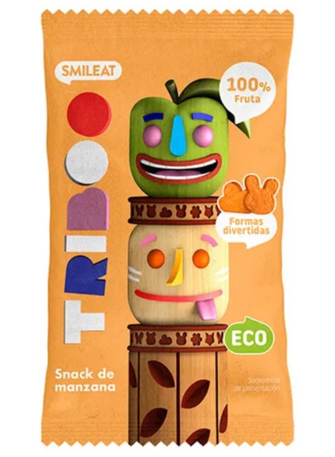 Smileat, Triboo Snack Apple, 25g