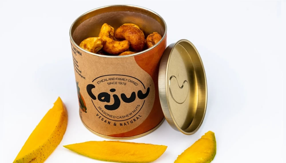 Cajuu, Mango Moa Cashew Nuts Tube, 80g