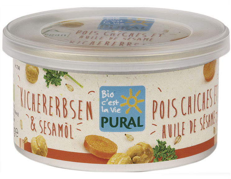 Vegetable Spread Chickpeas and Sesame Oil, 125g