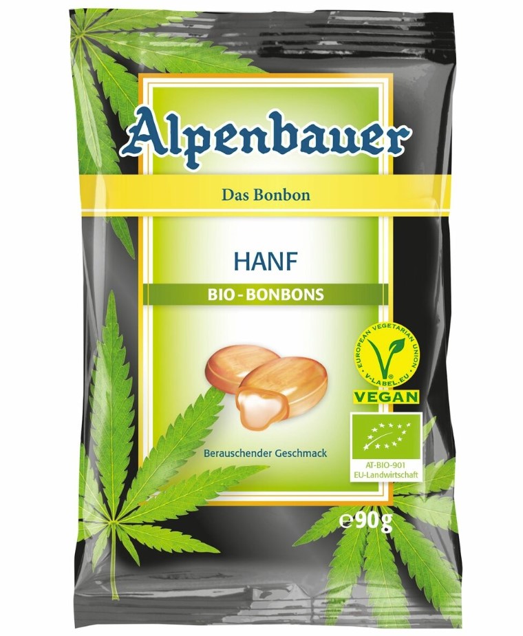 Alpenabuer, Hemp & Mango Bonbons, 90g