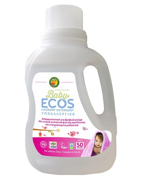 Earth Friendly Ecos, Baby Laundry Liquid Lilac & Shea Butter, 1.5L