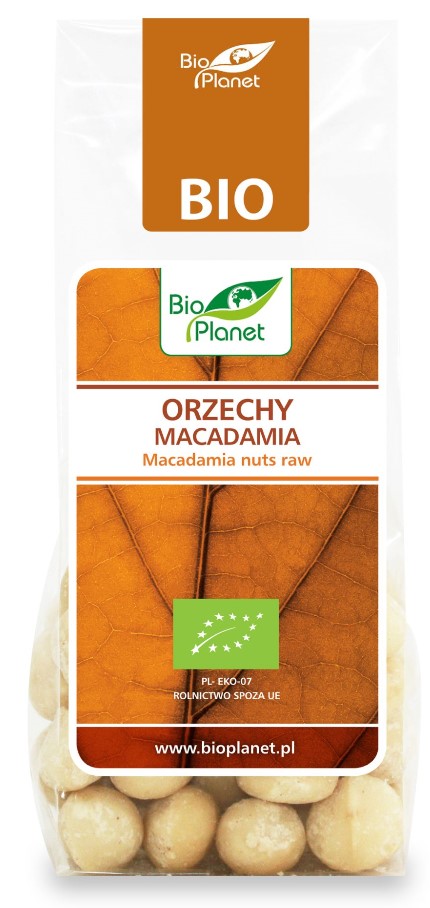 Bio Planet, Macadamia Nuts Raw, 75g