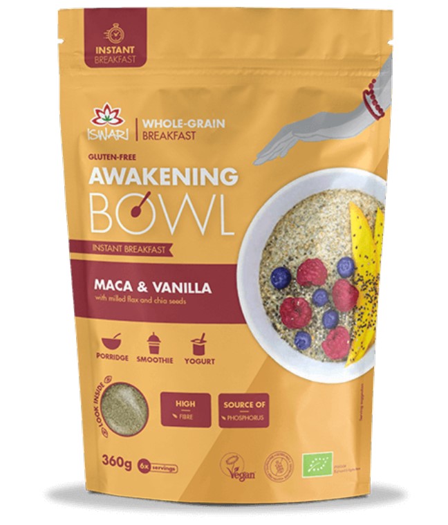 Iswari, Awakening Bowl Maca & Vanilla, 360g