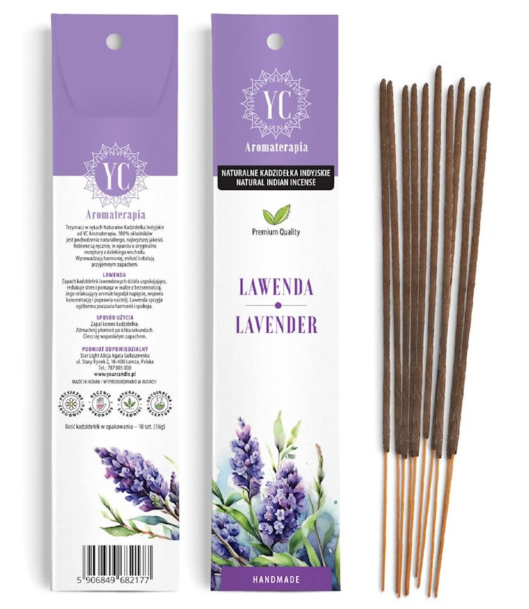 Your Candle, Indian Lavender Incense Sticks 10pcs, 16g
