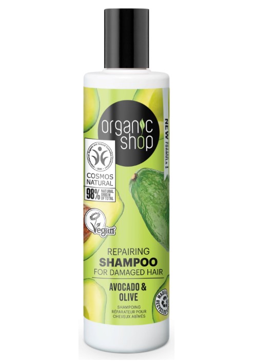Organic Shop, Repairing Avocado & Olive Shampoo, 280ml