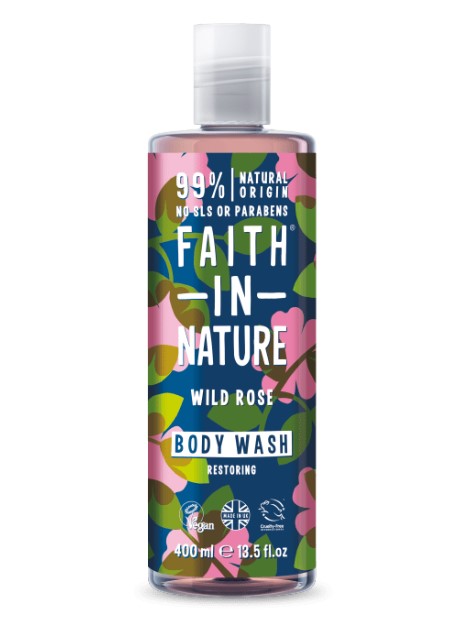 Faith in Nature, Wild Rose Body Wash, 400ml