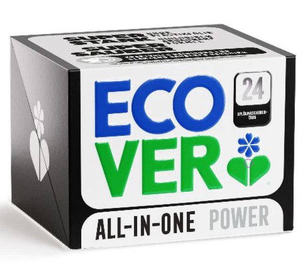Ecover, All-in-One Power Dishwasher Tablets, 24pcs