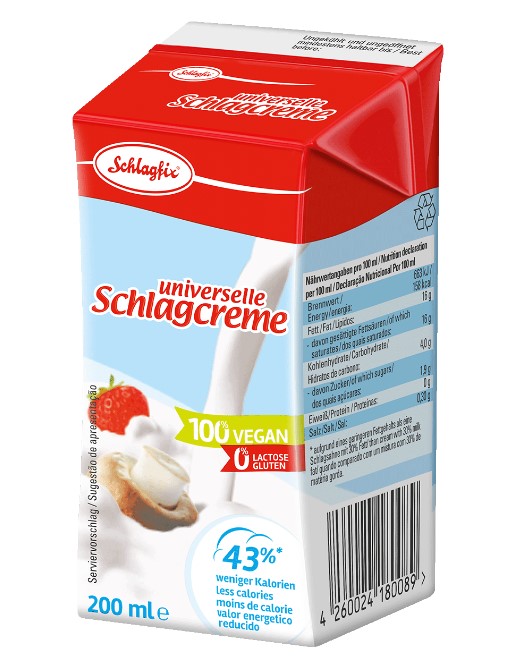 Schlagfix, Universal Whipping Cream In Tetrapack, 200ml