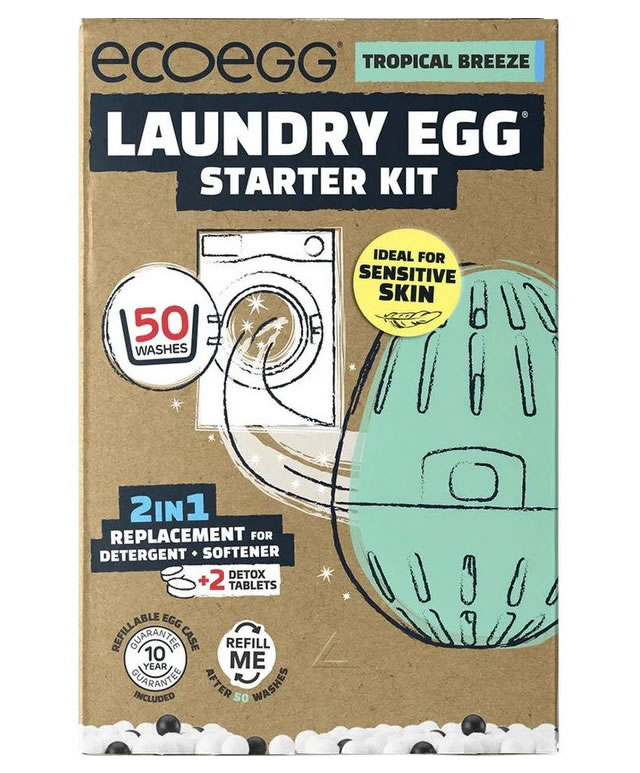 Laundry Egg Starter Kit – 50 wash - Tropical Breeze