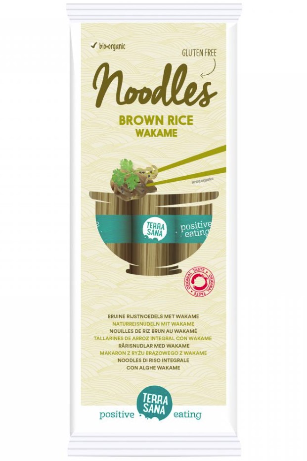 Terrasana, Brown Rice Noodles with Wakame, 250g