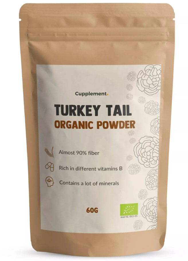 Turkey Tail Mushroom Extract Powder - Coriolus Versicolor, 60g
