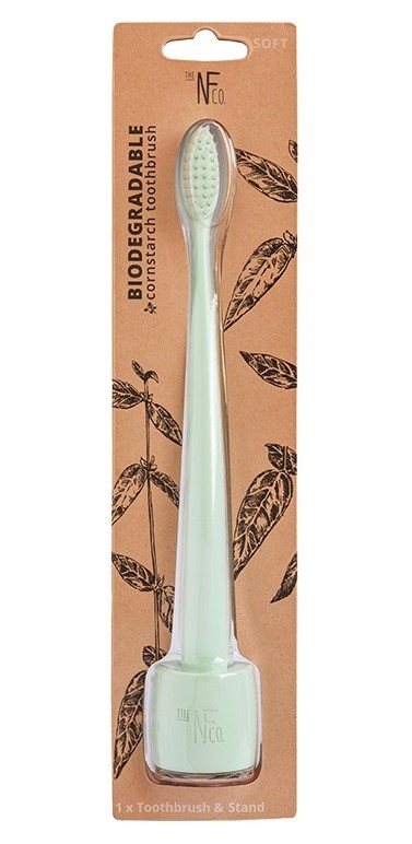 The Natural Family Co, Toothbrush & Stand - Rivermint