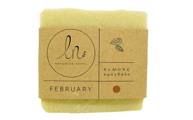 LN Handmade, The Almond Olive Oil Soap - February, 100g
