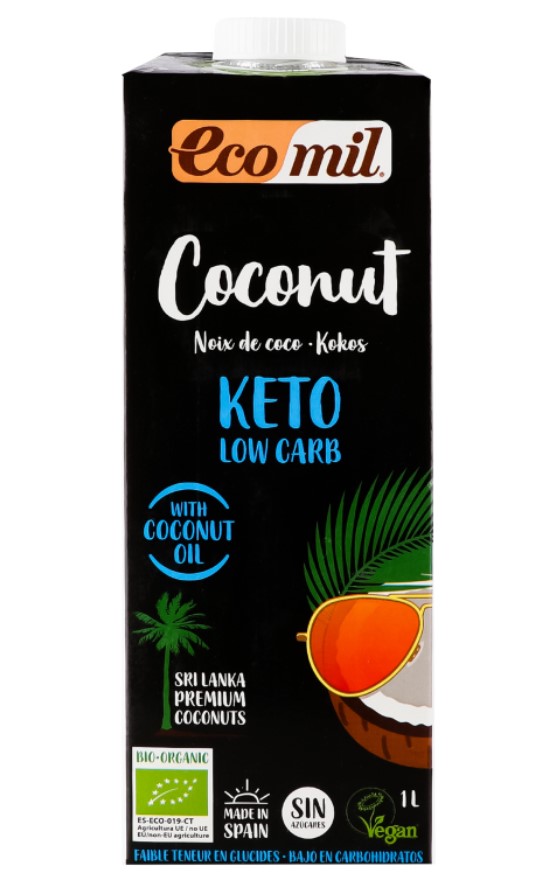 Ecomil, Coconut Drink Keto Low Carb, 1L