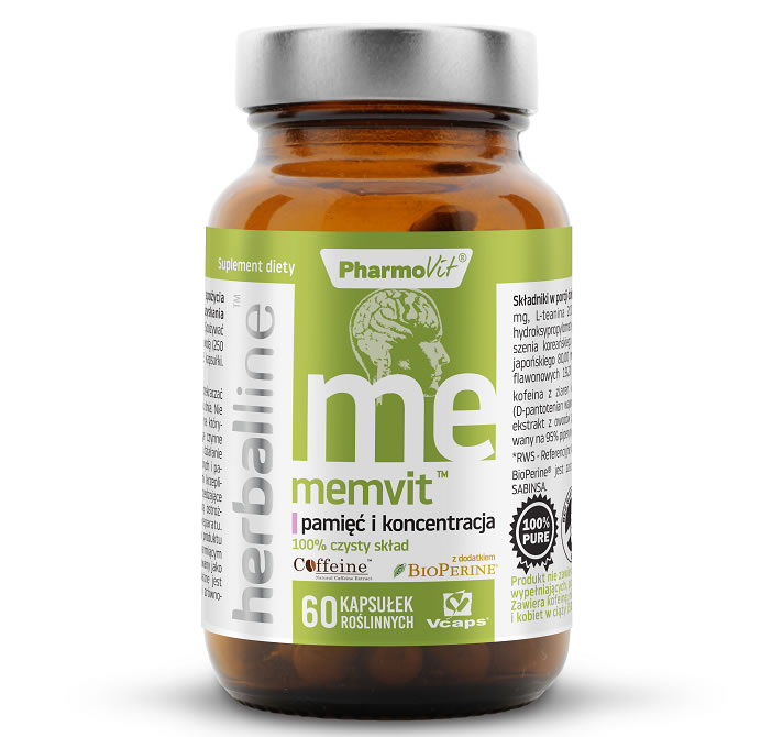 Pharmovit, Memvit - Memory & Concentration, 60 capsules