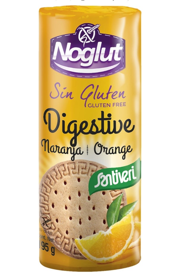 Noglut, Digestive Orange Biscuits, 200g
