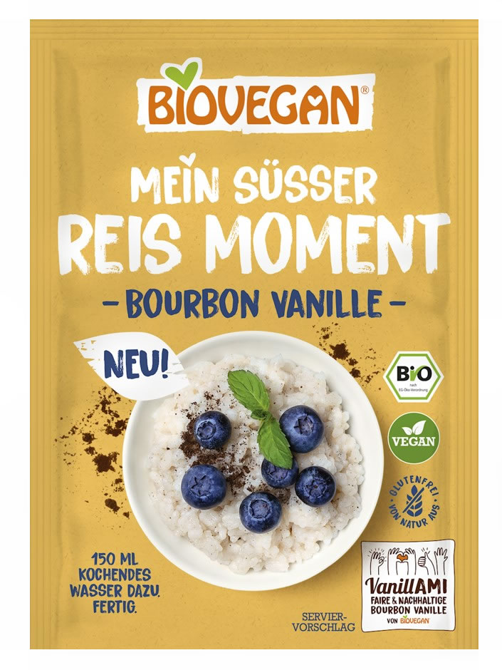 Biovegan, Rice Dessert with Bourbon Vanilla, 56g