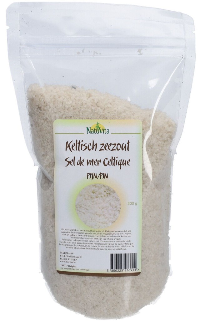Natuvita, Celtic Sea Salt Fine, 500g