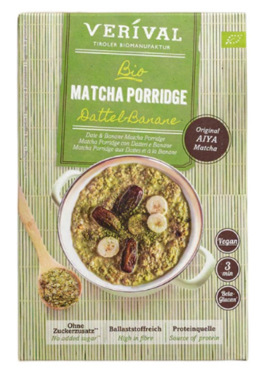 Verival, Matcha Porridge Date-Banana, 350g