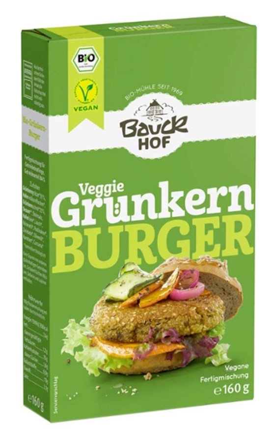 Bauck Hof, Green Spelt Burger - Ready mix, 160g